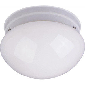 Essentials 7.5 Inch Flush Mount Light – White