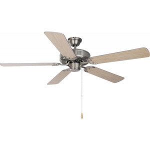 Basic-Max 52 Inch Ceiling Fan – Satin Nickel / Silver / Maple