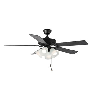 Basic-Max 52 Inch Ceiling Fan – Black / Walnut / Pecan