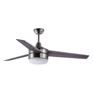 Trio 52 Inch Ceiling Fan – Satin Nickel / Black