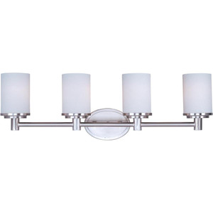 Cylinder 29 Inch Bathroom Vanity - Satin Nickel
