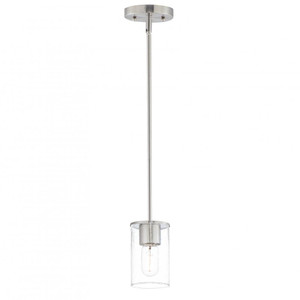 Sleek 4 Inch Mini Pendant – Satin Nickel