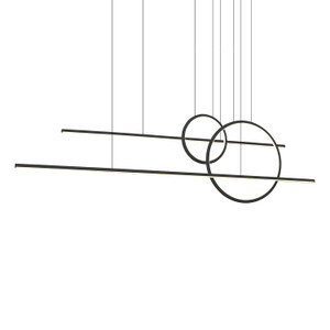 Chute Calypso 56-in Black LED Multi Pendant