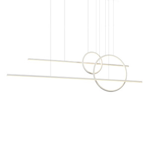 Chute Calypso 56-in White LED Multi Pendant