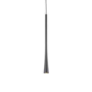 Taper 16-in Black LED Pendant