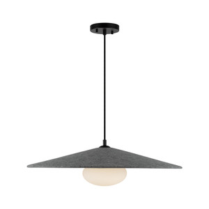 Cruz 24-in Felt - Gray LED Pendant