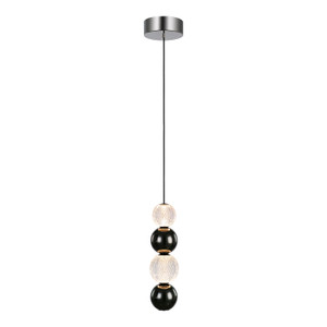 Onyx 5-in Polished Nickel LED Pendant