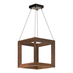 Morina 12-in Walnut LED Pendant
