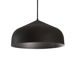 Helena 17-in Black/Black LED Pendant