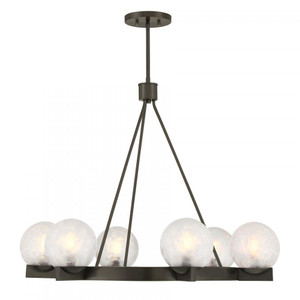 Savoy House Darien 1-1014-6-15 32 Inch 6 Light Mediterranean Bronze Chandelier Dry Rated