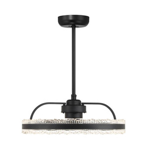 Savoy House Corona LED Fan D'Lier 24-FD-555-89 23 Inch LED Matte Black Fandelier Ceiling Fan Chandelier – Fan D'Lier Dry Rated