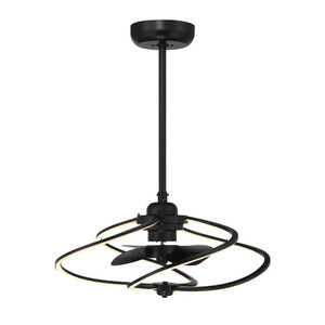 Savoy House Hydra LED Fan D'Lier 24-FD-945-89 24 Inch LED Matte Black Fandelier Ceiling Fan Chandelier – Fan D'Lier Dry Rated