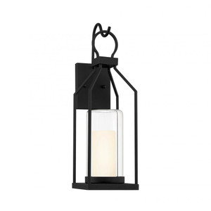 Savoy House Hamilton 5-1985-BK 6 Inch 1 Light Matte Black Outdoor Wall Sconce Light Wet Rated