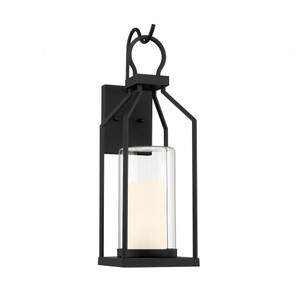 Savoy House Hamilton 5-1986-BK 7 Inch 1 Light Matte Black Outdoor Wall Sconce Light Wet Rated