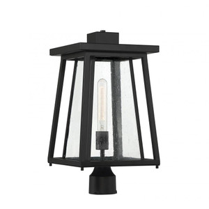 Savoy House Denver 5-2024-BK 10 Inch 1 Light Matte Black Outdoor Post Light Fixture Wet Rated