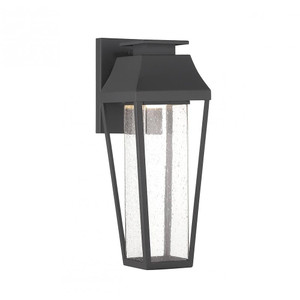 Savoy House Brookline LED Outdoor Dark Sky Wall Lantern 5-352-BK 5 Inch LED Matte Black Outdoor Wall Sconce Light Wet Rated