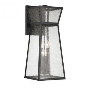 Savoy House Millford 5-637-BK 11 Inch 4 Light Matte Black Outdoor Wall Sconce Light Wet Rated