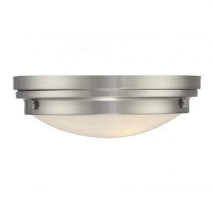 Savoy House Lucerne 6-3350-16-SN 15 Inch 3 Light Satin Nickel Flush Mount Dry Rated