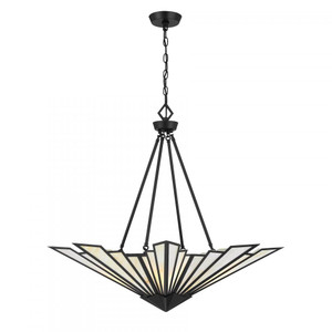 Savoy House Rivage 7-1038-4-89 36 Inch 4 Light Matte Black Pendant Dry Rated