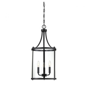Savoy House Penrose 7-1040-3-BK 12 Inch 3 Light Black Pendant Dry Rated