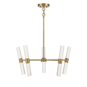 Savoy House Arlon 7-1732-10-322 26 Inch 10-Light LED Warm Brass Pendant Dry Rated
