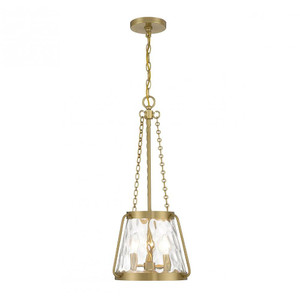 Savoy House Crawford 7-1803-3-322 12 Inch 3 Light Warm Brass Pendant Dry Rated
