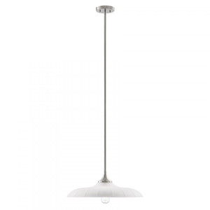 Savoy House Hadley 7-4286-1-SN 20 Inch 1 Light Satin Nickel Pendant Dry Rated