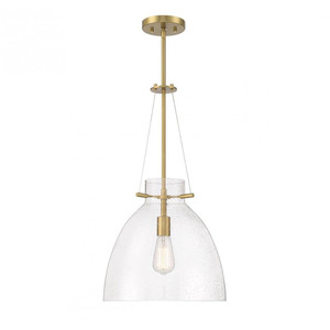 Savoy House Foster 7-7006-1-322 14 Inch 1 Light Warm Brass Pendant Dry Rated