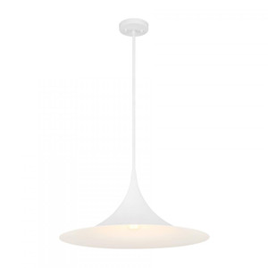 Savoy House Bowdin 7-7639-1-83 24 Inch 1 Light Bisque White Pendant Dry Rated