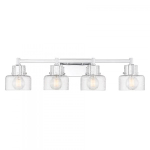 Savoy House Dover 8-1030-4-11 33 Inch 4 Light Chrome Bathroom Vanity Light Damp Rated