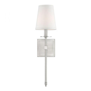 Savoy House Monroe 9-302-1-SN 5 Inch 1 Light Satin Nickel Sconce Damp Rated