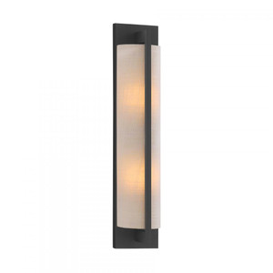 Savoy House Carver 9-8257-2-89 4 Inch 2 Light Matte Black Sconce Dry Rated