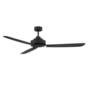 Meridian M2010MBK 58 Inch Matte Black Ceiling Fan Damp Rated