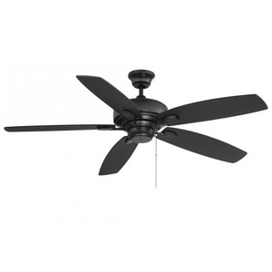 Meridian M2016MBK 52 Inch Matte Black Ceiling Fan Dry Rated