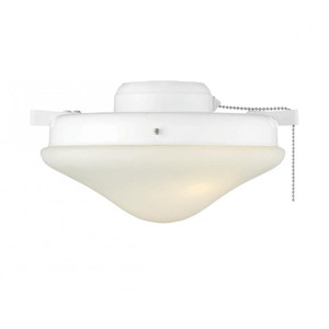 Meridian 2-Light Fan Light Kit M2027WH 10 Inch 2 Light White Ceiling Fan Accessory