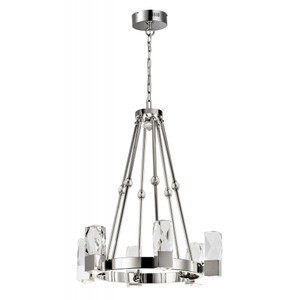 27 Inch Suspension Chandelier – Polished Nickel