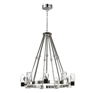 37 Inch Suspension Chandelier – Polished Nickel