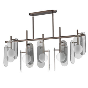 Studio M MEGALITH - GLASS SM24825MSKBBZ Pendant - Brushed Bronze