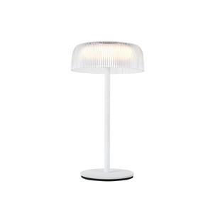 Brilla 6-in White LED Table Lamp, Rechargeable, Portable, Cordless