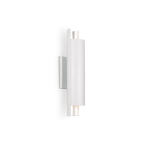 Dela 16-in White/Silver LED Wall Sconce