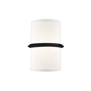 Pondi 9-in Black LED Wall Sconce