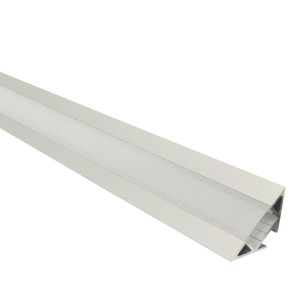 Nora NATL-C28A 4-ft Corner Channel, Aluminumminum (Plastic Diffuser and End Caps Included)