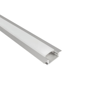 Nora NATL2-C23A 4 ft Shallow Channel with Wings for COB LED Tape Light, Aluminumminum Finish