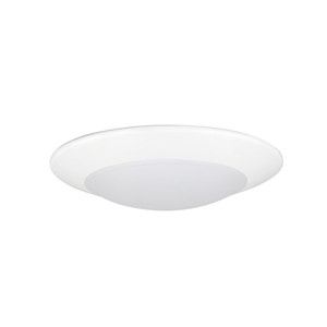 Nora NCSD-R6TWMPW 6 inch Contractor Series LED Flush Mount Disk Light, Selectable CCT, Matte Powder White (12-Pack)