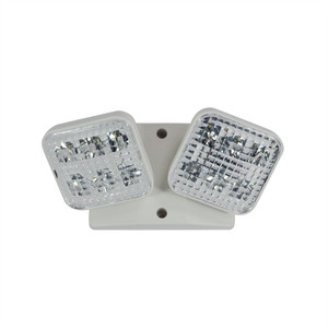 Nora NE-872LEDW Emergency LED Single Square Head Remote, 2x 1W, 150lm, White