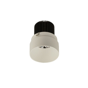 Nora NIO-2RTLNDC30QWW 2 inch Iolite LED Round Trimless Downlight, 10-Degree Optic, 850lm / 12W, 3000K, White Finish