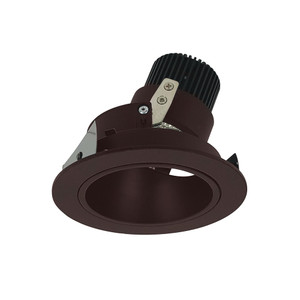 Nora NIO-4RD50XBZ 4 inch Iolite LED Round Adjustable Deep Reflector, 800lm / 14W, 5000K, Bronze Reflector / Bronze Flange