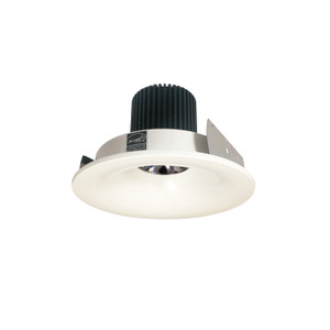 Nora NIO-4RNB30QWW 4 inch Iolite LED Round Bullnose, 10-Degree Optic, 950lm / 12W, 3000K, White Finish