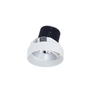 Nora NIO-4RTLA30QHZMPW 4 inch Iolite LED Round Trimless Adjustable, 10-Degree Optic, 850lm / 12W, 3000K, Haze Adjustable / Matte Powder White Reflector