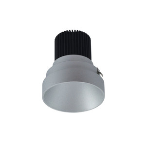 Nora NIO-4RTLNDC40QHZ 4 inch Iolite LED Round Trimless Downlight, 10-Degree Optic, 850lm / 12W, 4000K, Haze Finish
